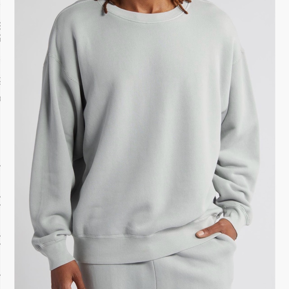 Elwood Oversized Crewneck Sweatshirt in Icicle